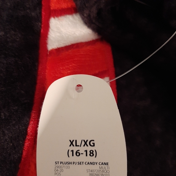 Secret Treasures Plush PJ Set Candy Cane Size Small, Med & Lrg - Picture 14 of 16